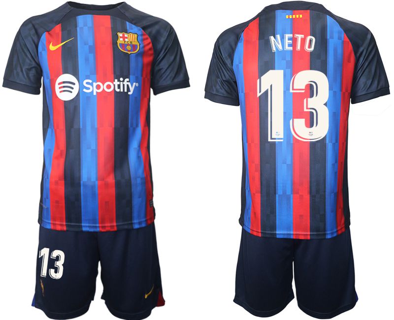Men 2022-2023 Club Barcelona home blue 13 Soccer Jersey